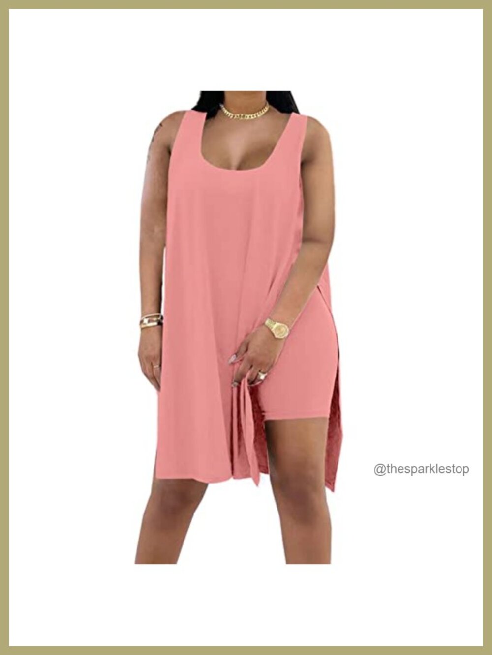 Women's Plus Size 2 Piece Sleeveless Top and Shorts Set Casual Summer Outfit